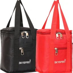 sky spirit pack of 2 School, Office tiffin bags Lunch,Box,Bag, Combo Offer Waterproof Lunch Bag-picture-10