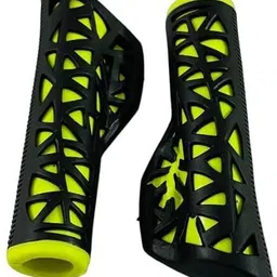 prakmo Black and green Cycle Handle Grip 24-29 Inch Bicycle Hand Grip 125mm Length Bicycle Handle Grip image 2