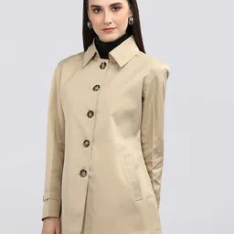 chkokko Tweed Solid Coat For Women image 3