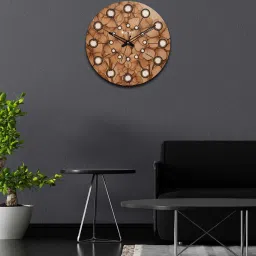 olive tree 12 Inches Classic Wooden Clock image 1