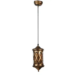 eliante by jainsons lights Bevel Antique Gold Iron Hanging Light image 4