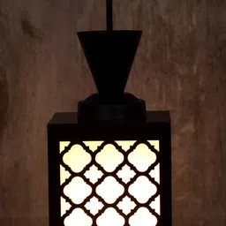 shree shyam 3 Light Creative Wooden Pendant Lamp for Room,Foyer,Hallway Ceiling Lamp(Black) Pendant Lamp Ceiling Lamp image 3