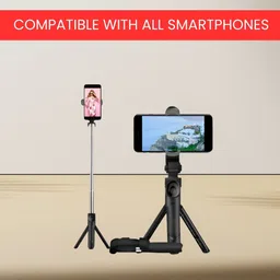 GUGGU XT02 Bluetooth Selfie Stick, Tripod Stand With Remote & Angle 360° RotationTW76 Tripod-picture-28