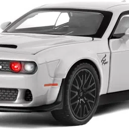 devdhan 1:24 Dodge Challenger SRT Hellcat Diecasts Metal, Pull Back, Light and Sound-picture-18