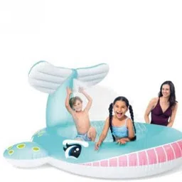 littlebloom Whale Inflatable Pool With Slide And Spray Water Blue1133 Inflatable Swimming Pool-picture-42