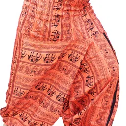 icare Printed Cotton Blend Women Harem Pants-picture-11