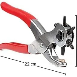 rinmay Punch Hole Pliers: Stainless Steel Hand Tool with Revolving Heavy-Duty Puncher Punch Plier image 4