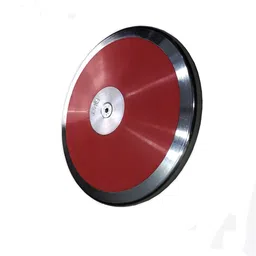 qibsa sports Discuss Throw Material Fiber Red Color Pack Of 1 Fiber Discus Throw Disc image 2