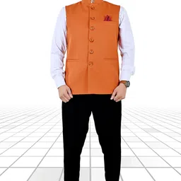 kottonknot Solid Men Waistcoat-picture-17
