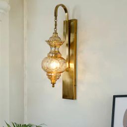 fos lighting Gold Glassand Mild Steel Wall Scones Downlight 4.2 Kg-picture-32