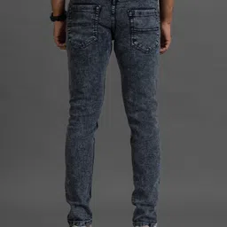 lzard Men Regular Mid Rise Grey Jeans image 2
