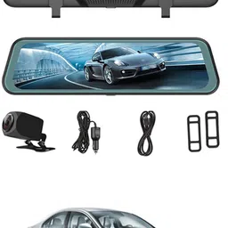 maties 9.66inch Digital Mirror DVR Full Touch Screen With TFT/Night Vision For Car-229 Black LCD-picture-29