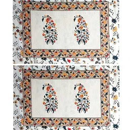 Mustard Traditional 180 TC 100% Cotton King Size Bedsheet With 2 Pillow Covers by J.K.Enterprises image 2