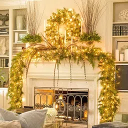 spark world 40 LEDs 11 m Yellow Steady Bulb Rice Lights image 3