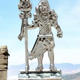 divaura Lord Maha Shiva Idol with Trishul for Car, Office, Home Temple, and Pooja Decor Decorative Showpiece - 10 cm image 3
