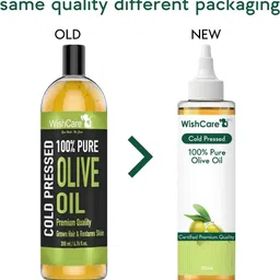wishcare Cold Pressed Olive Oil - 100% Pure & Hexane Free image 2