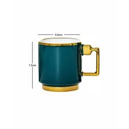 roxx Porcelain Coffee/Tea Gold Design Mug Set of 6pcs image 4