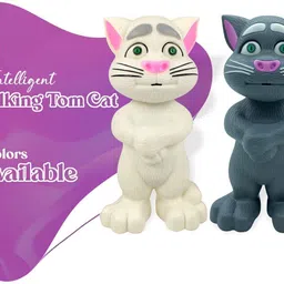 ragvee Touching Talking Tom Cat with Voice Recording, Talk Back Toy for Kids image 5
