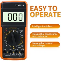 balrama DT9205A Multimeter for Resistance, Transistor & Continuity Tester for Daily Use Digital Multimeter image 2
