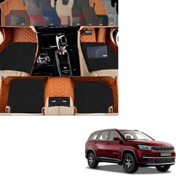 autoclow Leatherite 5D Mat For Jeep Meridian image 1