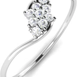 avsar Poonam 14kt Cubic Zirconia White Gold ring image 3