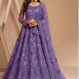 trivora Embroidered Semi Stitched Lehenga Choli-picture-24