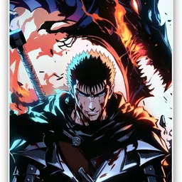Berserk Wall Poster Anime Poster For Wall Photographic Paper-image-29