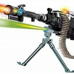 toyox Machine Gun Toy with light and sound for kids 18 Guns & Darts image 2