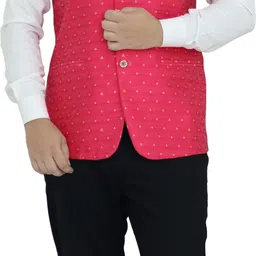 aljaami Printed Men Waistcoat image 5