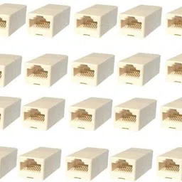 xenee (Pack of 20) LAN/RJ45 Jointer Female Coupler RJ45 Network cat5 cat6 Jointer Lan Adapter-picture-28