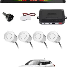 ayw Universal 4 White Reverse Parking Sensor With LED Display For Cars-258 4White Parking Sensor With LED Display Increased Safety For Car-258 Parking Sensor-picture-14