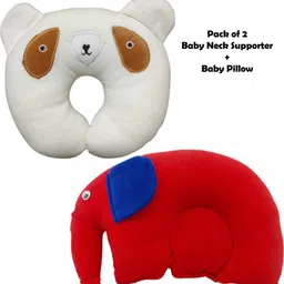 evk Mustard Seeds, Cotton Baby Pillow Pack of 2 Toons & Characters, Smiley image 1