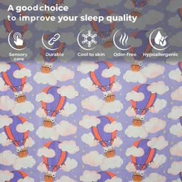 kitchdeco 180 TC Polycotton Double Printed Flat Bedsheet image 3