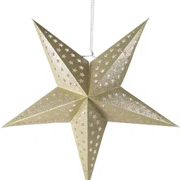 itsy bitsy 3D Glitter Paper Star Hanging Ornament 90cm Hanging Ornaments Pack of 1 image 1