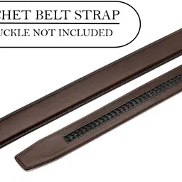 contacts Men Formal, Casual, Party Brown Genuine Leather Belt image 2