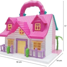 sabirat Funny House For Kids, Two Foldable House Set, with Accessories [19Pcs Set] image 2