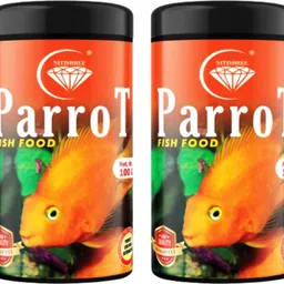 nitishree Premium Parrot Fish Food for Color Enhancement & Growth - 100gm+100gm Fish 0.2 kg (2x0.1 kg) Dry Adult, Senior, Young, New Born Fish Food-picture-26