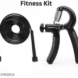 khargadham Combo of Skipping Rope & Hand Gripper for Strength Training,Cardio & Fitness Hand Grip/Fitness Grip-picture-40