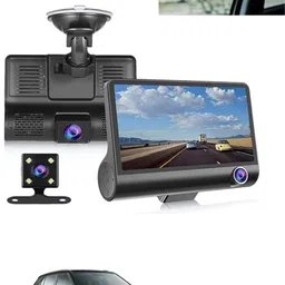 maties 1080P 4 inches LCD car Dash Cam for car security Reverse Assist Camera System Black LCD-picture-14