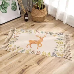 inside styles Multicolor Abstract Cotton 34x21 Inches Max Absorbant Door Mat image 1