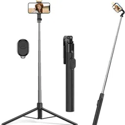 Pharaoh 170cm Selfie Stick with Built-in Tripod & LED for Live Streaming Tripod, Monopod Kit, Tripod Kit-picture-10