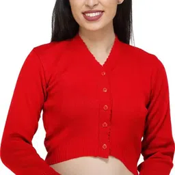 bhakti unique style V-Neck Women Blouse-picture-12