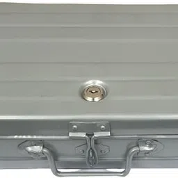 jayco Aluminium Cash / Jewellery Storage Box / Peti - 12" Size - Silver Color Cash Box-picture-13