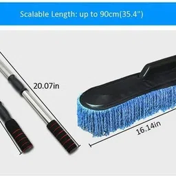 orjilo Super Soft Microfiber Car Duster Exterior with Extendable Handle Wet and Dry Duster image 2
