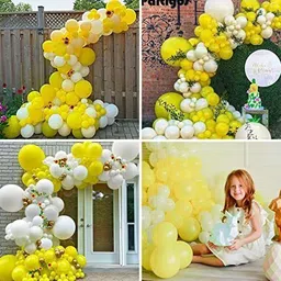 r g accessories Solid Sunflower theme decoration balloon for birthday anniversary party pack of 42pcs Balloon image 5