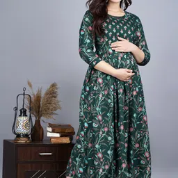rs creations Women Floral Print Viscose Rayon Anarkali Kurta image 3