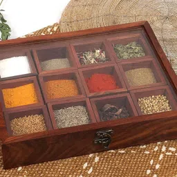 artival crafts Spice Set Wooden, Glass image 1