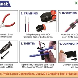 vynnn Solar MC4 wire connector_ for solar_ panel (pack of 3)_F138 Electronic Components Electronic Hobby Kit image 2