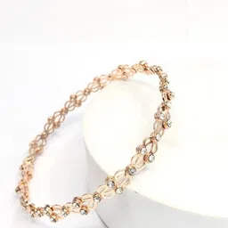 rkb sales Alloy Cubic Zirconia Gold-plated Bracelet image 2