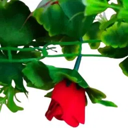 kingstyle impex Artificial Flowers Home Decoration Vine Creepers Plant Wall Hanging Chain E1061A Multicolor Rose Artificial Flower image 2